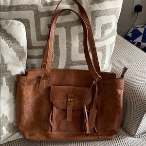 Diba true tan leather handbag